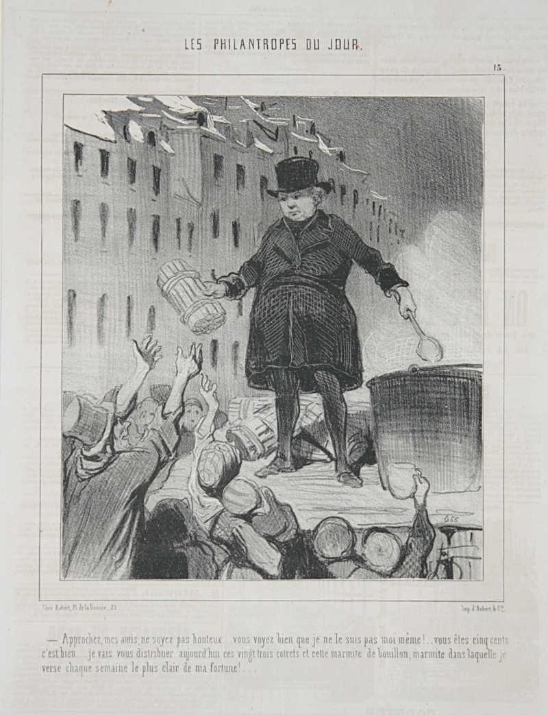 Honoré Daumier, Les Philantropes du jour Nr. 15
