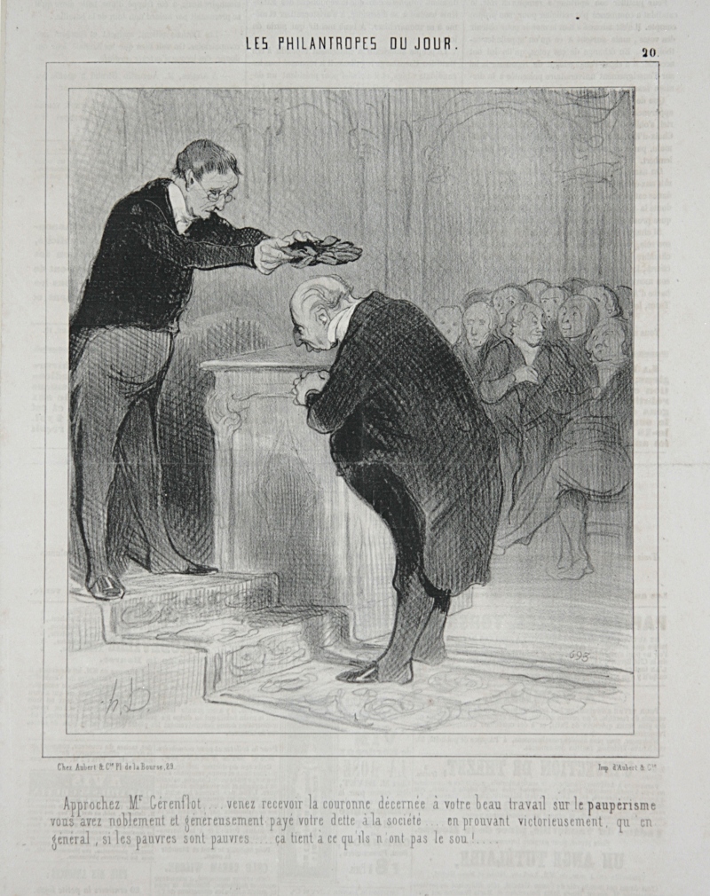 Honoré Daumier, Les Philantropes du jour Nr. 20